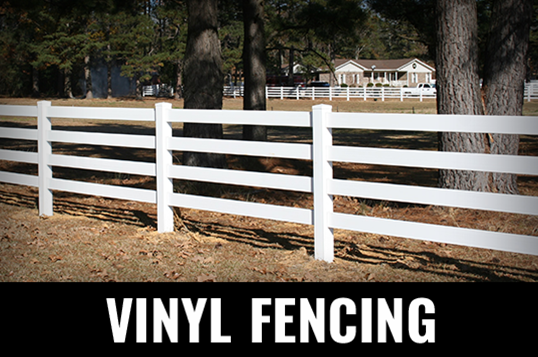 Vinyl Rail Fencing Option